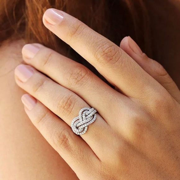 ✨💍Eternity 925 Sterling Silver Ring - Picture 2 of 4